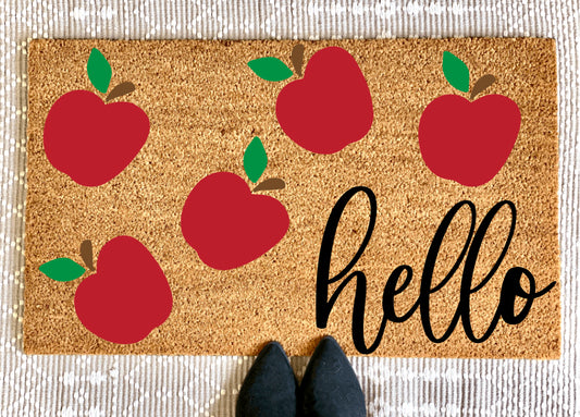 Classroom Doormat | Apple Doormat | Classroom Welcome Mat | Teacher Appreciation Gift | Teacher Doormat | Classroom Decor